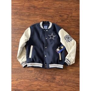 NFL Ultra Game Dallas Cowboys Varsity Letterman Jacket Size Medium - NEW